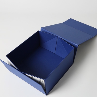 Mua Thư ký kích thước tùy chỉnh Blue Magnetic gấp hộp giấy hộp đóng gói quà tặng cho chai rượu vang online manufacture