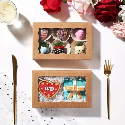 Mua Hộp đóng gói đồ ăn nhẹ giấy kraft cho hình chữ nhật hoặc hình dạng tùy chỉnh cho bao bì thực phẩm online manufacture