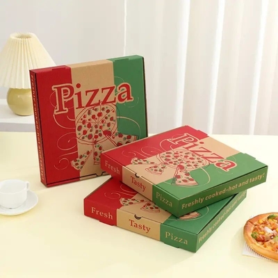 Mua Hộp pizza in tùy chỉnh Khâu giấy hình chữ nhật Hộp pizza vận chuyển tùy chỉnh kích thước online manufacture