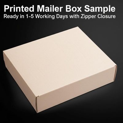 Mua Printed Mailer Box Sample Ready in 1-5 Working Days with Zipper Closure online manufacture