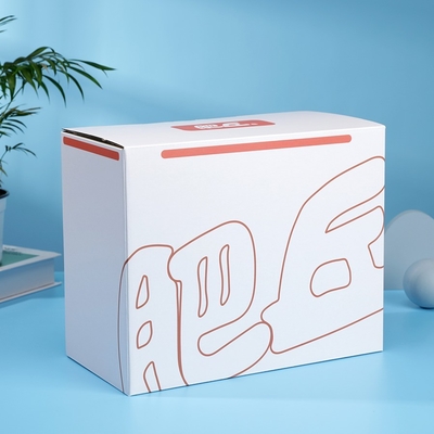 Hộp carton gấp màu trắng với lớp vỏ bọt biển thân thiện với môi trường