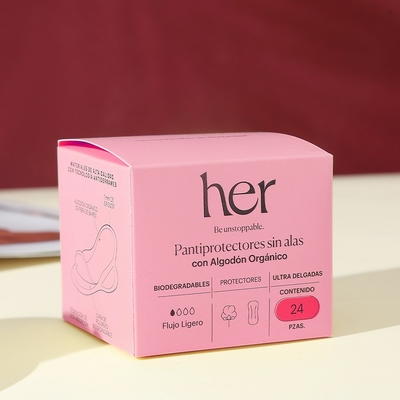 Sanitary Napkins Paper Packaging Box Ivory Board Tuck End Box Thương hiệu tùy chỉnh