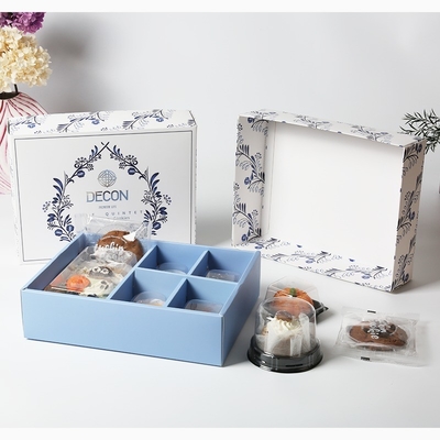 Hộp quà bánh quy thanh lịch được phân vùng Khả năng tùy chỉnh Bao bì Thiết kế gấp