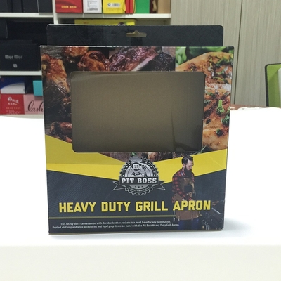 Độ dày tùy chỉnh Khóa tự động Hộp dưới Canvas Apron Bao bì với in logo