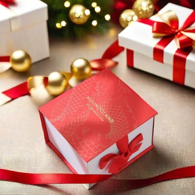 Vàng Băng nóng Khối quà tặng mỹ phẩm ván cứng Bao bì hình sách gấp